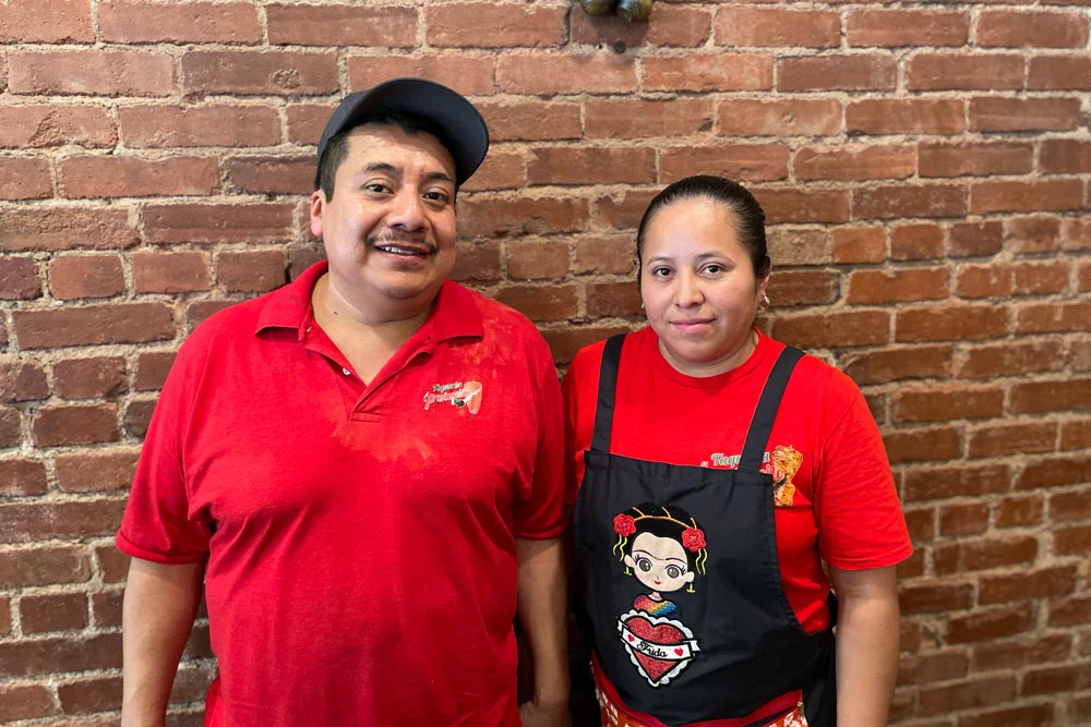 Jose Tecuanhuehue and Bernice Mariche Reyes, founders of Taquería El Pastorcito